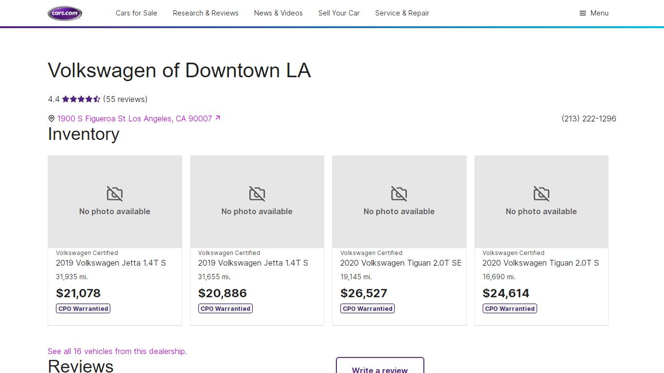 Volkswagen of Downtown LA - Los Angeles, CA | Cars.com